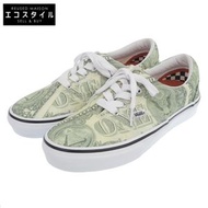 二手 Vans Dollar Era 運動鞋，男款，綠色，尺寸 25.5cm，SS23，美國尺寸 7.5。