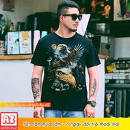 Men's T-shirt with 3d Thai eagle print - bigsize 5XL 6XL 7XL M2991