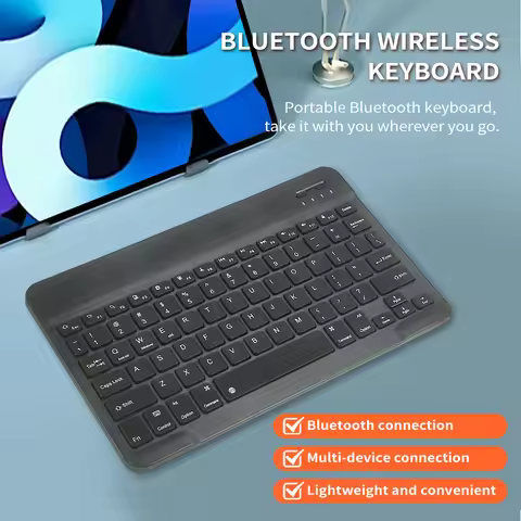 Aigo Bluetooth Wireless Keyboard For Laptop Tablet Phone Rechargeable For IOS Android Windows Tablet