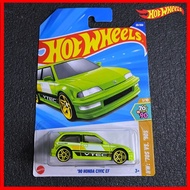 Hot Wheels Honda Civic EF Green 2025 JDM Honda VTEC Hotwheels Honda Diecast Model Car Toy Civic Type