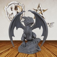 AUSPDICE Dungeons and Dragons Miniatur Naga Muda-32mm Tidak Bercat, Patung Fantasi Permainan RPG Mej