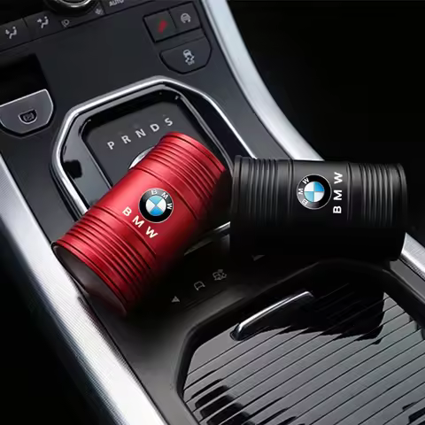Car Ashtray Container Oil Barrel Shape Portable Ashtray For BMW E90 E60 E46 E93 F20 F21 F30 F31 F32