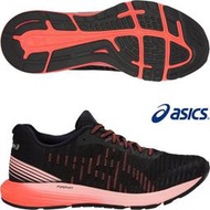 棒球世界 全新亞瑟士Asics  慢跑鞋 DynaFlyte 3 運動 女鞋 黑 紅 1012A002-002特價