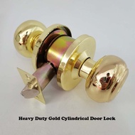 Gold Cylindrical Door Lock / tombol pintu / Cylinder Door knob / Cylindrical Lock / door knob