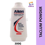 [ Bundle of 2 Bottles ] Aiken Antibacterial Talcum Powder 300g