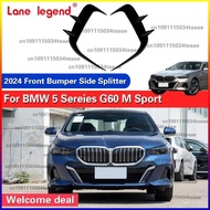 Factory Outlet Car Front Bumper Side Splitter Canard Air Blade Body Kit For BMW 5 Sereies G60 M Spor