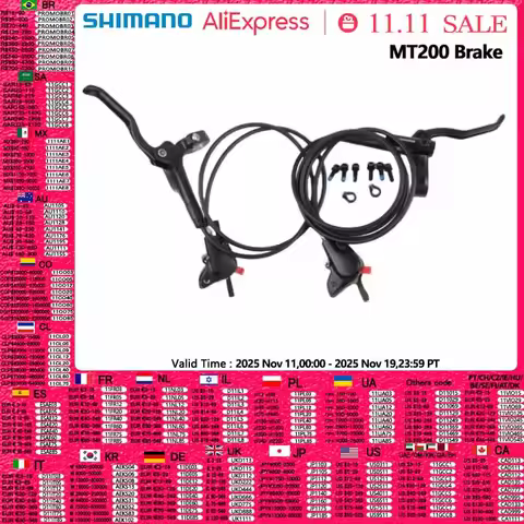 Shimano MT200 BR Left Front 800MM 850MM Right Rear 1450MM 1550MM MTB Mountain Bicycle Hydraulic Disc