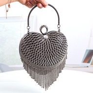 GFS store Bridal bag stylish clutch evening banquet bag creative diamond-encrusted handmade handmade