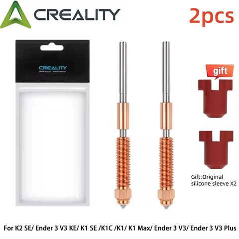 Creality Original Ender 3 V3/V3 KE/V3 SE Upgrade Quick-Swap Nozzle 0.4mm 2PCS for K2 SE/K1C/K1/K1 Ma