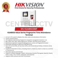 DS-K1A8503MF - HIKVISION FINGERPRINT ATTENDANCE TERMINAL