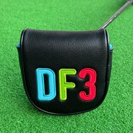 Center Shaft Mallet Putter Covers Putter PU Leather Headcover Magnetic Closure Golf Club Covers For