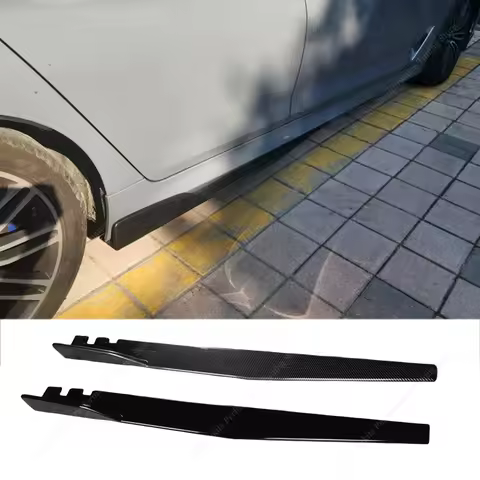For BMW G30 G31 Side Skirts Extension Rocker Panels Lip Splitters 520i 520d 530i 530d 540i 550i 550d