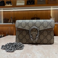 【經典再進化】Gucci Dionysus Mini GG Supreme 帆布鏈帶包｜經典雙G迷你酒神包