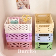 Burrito.arrival • Video|Macaron Color Plastic Foldable Storage Box|Organizing Box Basket Sundries in