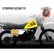 STRIPING SUZUKI TS125 STICKER TRANSPARENT TS125SUZUKI