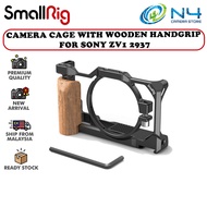 SmallRig Camera Cage For Sony ZV1 Dslr Cage With Wooden Handle Grip Cold Shoe 2937