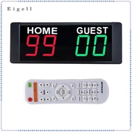 Eigell LED Scoreboard Digital Scoreboard with Remote Control Portable Tabletop Scoreboard for Basket