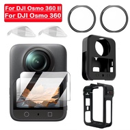 For DJI Osmo 360 II 360II Osmo360 Lens Guards, Screen Protector Glass, Silicone Case, Frame Cage, Ca