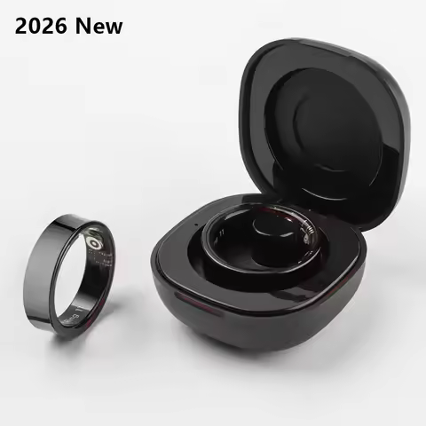 2026 New R09 Smart Ring Men Women with Charging Case,Health and Sleep Monitor,Skin Temperature Monit