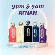 [A2Z.Collection]  PERFUME 9PM & 9 AM BY AFNAN EAU DE PERFUME 100ML FOR MALE & FEMALE