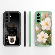 For Samsung Galaxy A57 Casing Oil Painting Flower Liquid Fall Prevention Shell Protective Silicone S