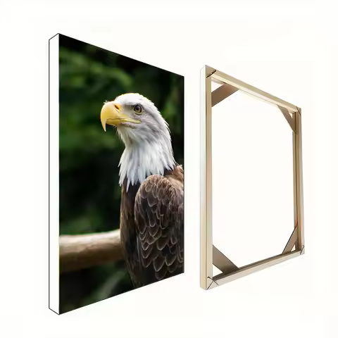 Dropshipping Wooded Photo Frame DIY Wood Painting Frame for Photos on The Wall, 50x70 60x80 CM,Room