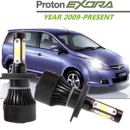 ไฟหน้ารถยนต์ LED 8000LM H4 4 ด้าน สําหรับ Proton Exora YEAR 2009-PRESENT 1 คู่ 2PCS