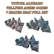 7 Seater Car Seat / Kusyen Kereta Toyota Alphard Vellfire ANH20 08-15 7 Seater Car Seat / Kusyen Ker