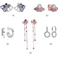 Panjia S925 pure silver new fans boast wind Earrings New double rings earrings romantic gift