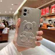 Tide brand Frosted Violent Bear Phone Case for iphone 13 13pro 13promax New Sierra Blue 3D Violent Bear case iphone 12 12pro 12promax Silver cute bear pattern case iphone 11 11pro 11promax x xr xsmax 7+ 8+