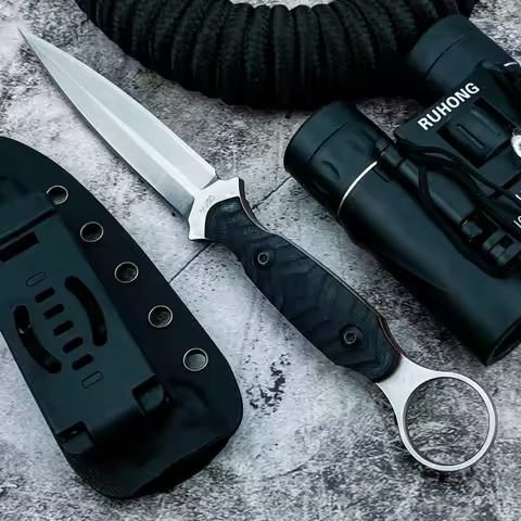 Specter R Fixed Blade Knife Black G10 Handle High Quality D2 Blade Lightweight Outdoor Tactical Knif