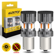 AUXITO 2 ชิ้น 1156 7440 หลอดไฟสัญญาณ LED ไม่มีแฟลชไฮเปอร์ Canbus ไม่มีข้อผิดพลาด BAU15S หลอดไฟ BA15S