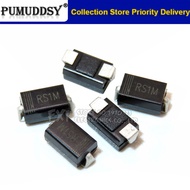 100pcs RS1M DO-214AC FR107 SMD SMA RECOVERY RECTIFIER   New original