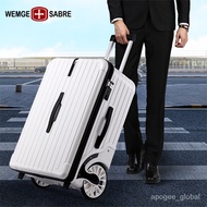 Swiss Army Knife Oversized Wheel Luggage Suitcase Durable Single-Directional Wheel Trolley Case20Inch Password Boarding