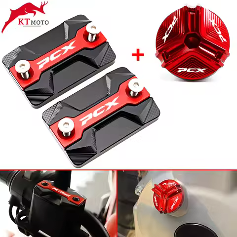 PCX Accessories Motorcycle Brake Fluid Cap Master Cylinder Reservoir Cover For Honda PCX125 PXC150 P