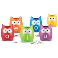 Learning Resources LER5460 Vowel Owls Sorting Set 4 x 3 in -