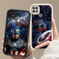 BR-2 Captain America Soft Silicone Casing for OPPO A15 A15s A35 Realme C21 C21Y C12 C15 C25 C25Y C25
