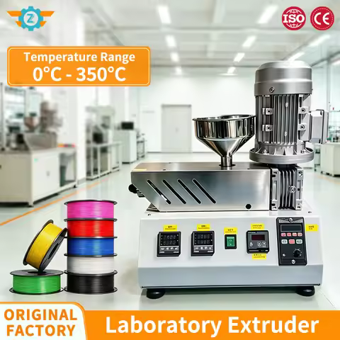 Laboratory Plastic Extruder 0-350℃ Adjustable 1000g/h Desktop Extrusion Machine for PE PP PS ABS PET