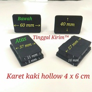 Hollow rubber feet 4x6 cm / holo rubber 40x60 mm