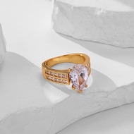 Fashionable ring accessories, exquisite marquise-cut cubic zirconia rings for women. FOZN