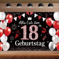 18th Birthday Banner – Happy Decoration for Girl or Boy – Celebration Supply