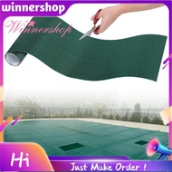 Pool Cover Patch Kit, 39x8in Cuttable Swimming Pool Cover Repair Mesh with Adhesive Backing, Tear-Re