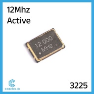 Crystal 12MHz Active 4 pin Xtal 12 MHz Active 4pin 4P SMD 3225