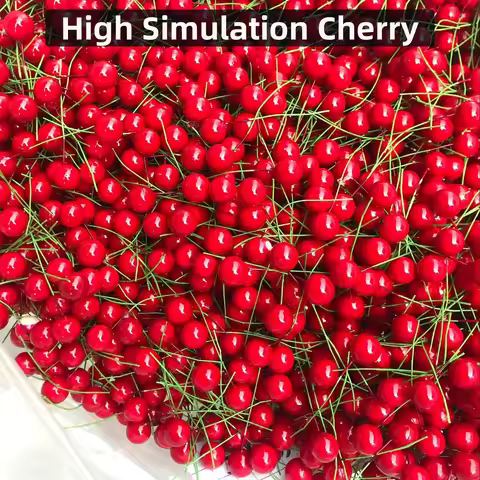 10mm Simulation Small Red Fruit Small Cherry Small Fruit Red Fruit Christmas Fruit Peony Fruit Simul