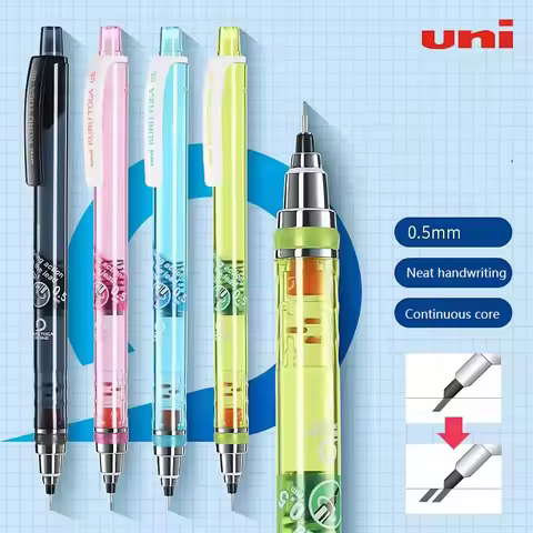 UNI Stationery Pencil School Supplies Rotating Mechanical Pencil 4 Colors 0.5 MM Filling Japan Mitsu