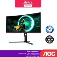 AOC CQ30G3Z 30" 1500r Curved WFHD Gaming Monitor (VA/2560x1080/0.5ms/300cd/m²/200Hz/FreeSync/HDMI/DP