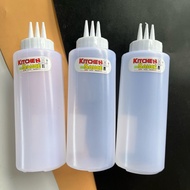 (12 Packs Per Dozen) No.1270 Sauce Squeeze Bottle Three Heads From The End Of The To The Bottom Of T