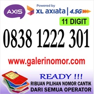 Nomor Cantik Axis 11 Digit Axiata Prabayar Support 4.5G Jaringan XL Nomer Kartu Perdana 0838 1222 301