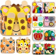 NUOLUTH Busy Book for 1 Year Old:Quiet Books for Toddlers 1-3,Poke A Dot Books for Toddlers 1-3,Tren