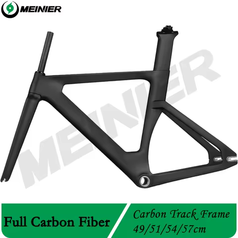2024Customized Full Carbon Track Frame BSA Single Speed Carbon Track Road Bike Frames 700c Rigid Fix
